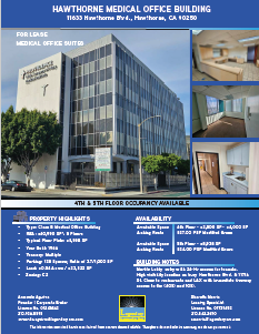 Hawthorne Medical offices For Lease 11633 Hawthorne Blvd Hawthorne, CA